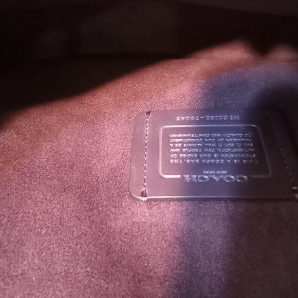 Coach Dreamer Shoulder Leather and Suede Bag With Rivets Oxblood - Picture 9 of 12